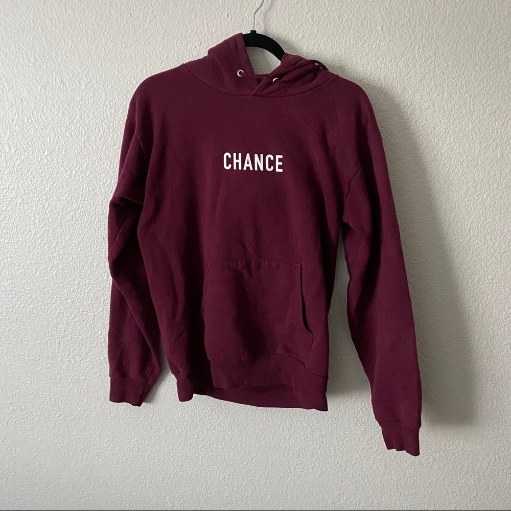 chance the rapper maroon hoodie